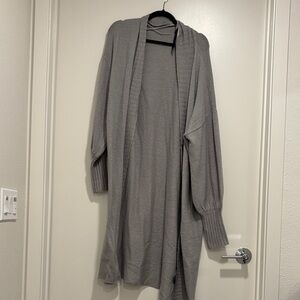 Gray Women's Sweater Cardigan